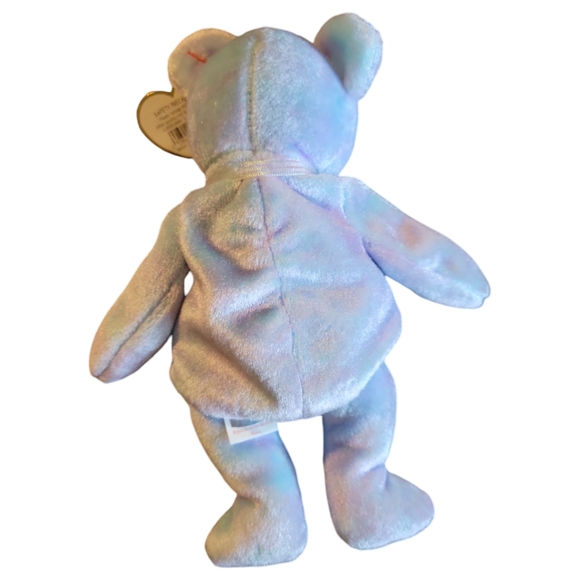 Vtg 01 Ty Beanie Babies Issy Nevis Four Seasons Hotel Blue Bear - Picture 6 of 8